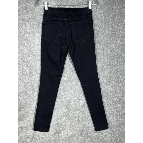 Frame Denim Le High Skinny‎ Jeans Womens Size 26 Stretch Black Made in USA - Picture 2 of 11